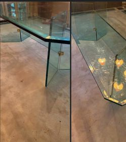 All glass Dining room table