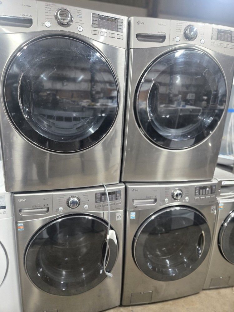Lg Washer And Dryer Set Electric Lavadora Y Secadora 30-day Warranty