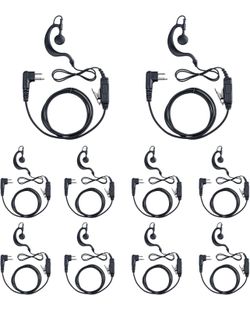 10 pack of Motorola Radio Walkie Talkie Earpiece Headphones