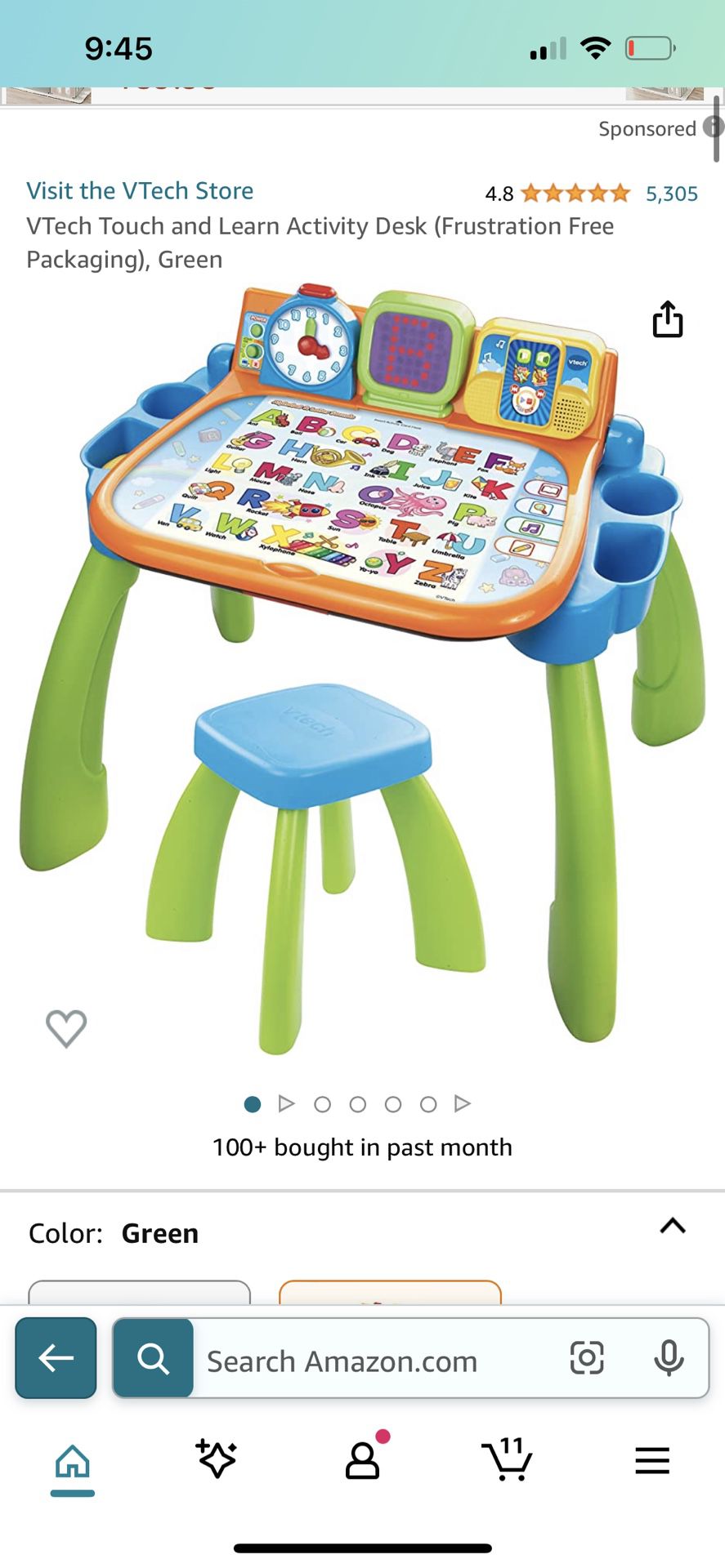 Breach Touch And Learn Activity Desk Retails $54.99