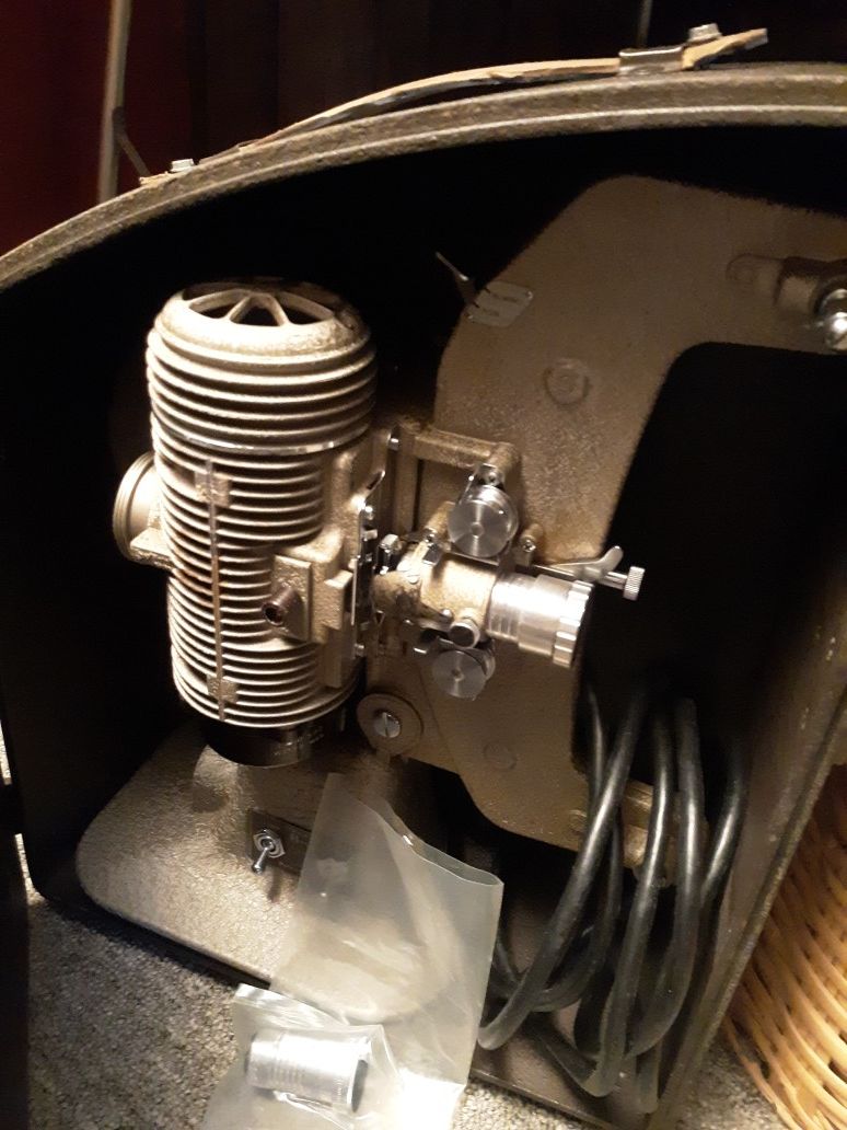 8 MM projector in carry case