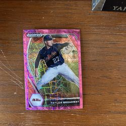 2021 Panini Prizm Draft Picks Pink Velocity Taylor Broadway #PDP185 Rookie RC