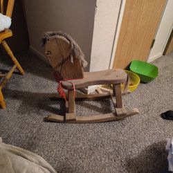 Wood Rocking Horse
