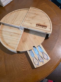 Cheese Board Charcuterie Board Serving Platter Adjustable Spiral Picnic At Ascot