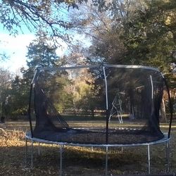 Trampoline With Net