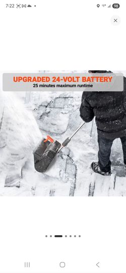 Cordless Electric Snow Shovel w/ battery