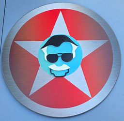 Sunbelt Gifts Stan Lee Captain America Marvel Rnd Wood Art Decor, 19"