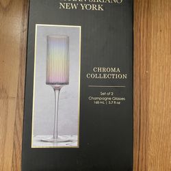 Champagne Glasses CHRISTIAN SIRIANO NEW YORK (nice set - unopened) - gift