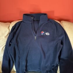 EUC Pepsi PCNY Football Pullover Fleece -Unisex, size Large
