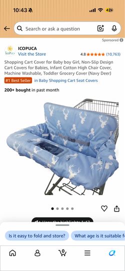 Baby Shopping Cart Cover