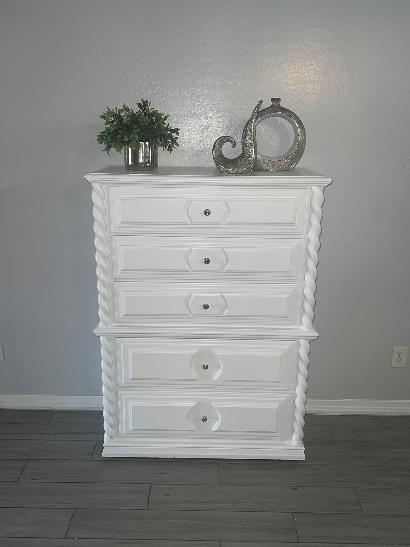 White Tall Dresser