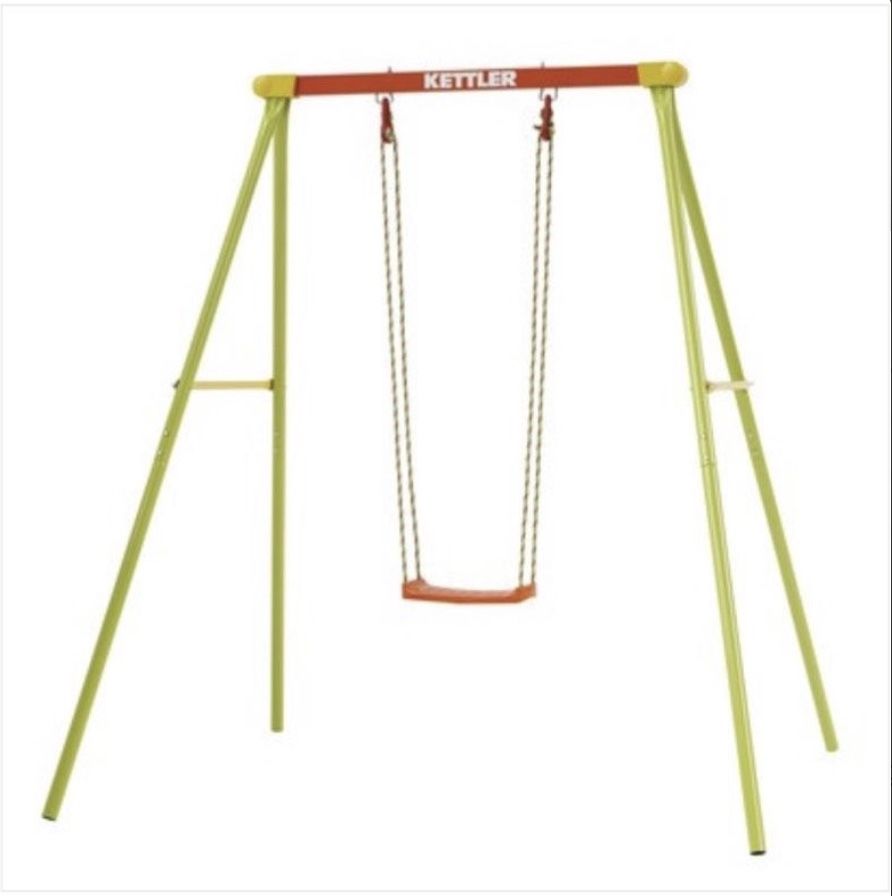 Kettler High Quality Outdoor Single Swing Set with 3 different Seats