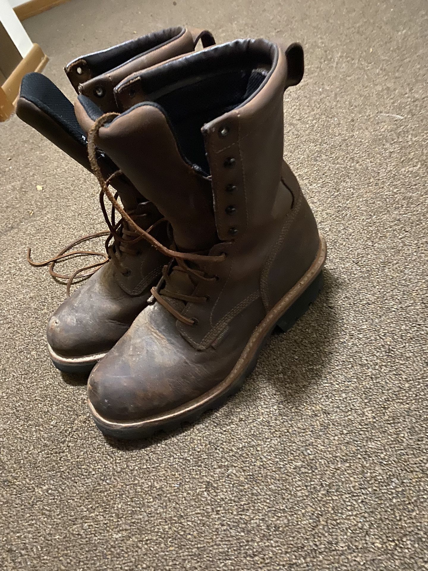 Red Wing steel toe boots 