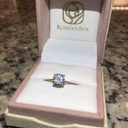 Rose Gold 5.5 Engagement Ring 