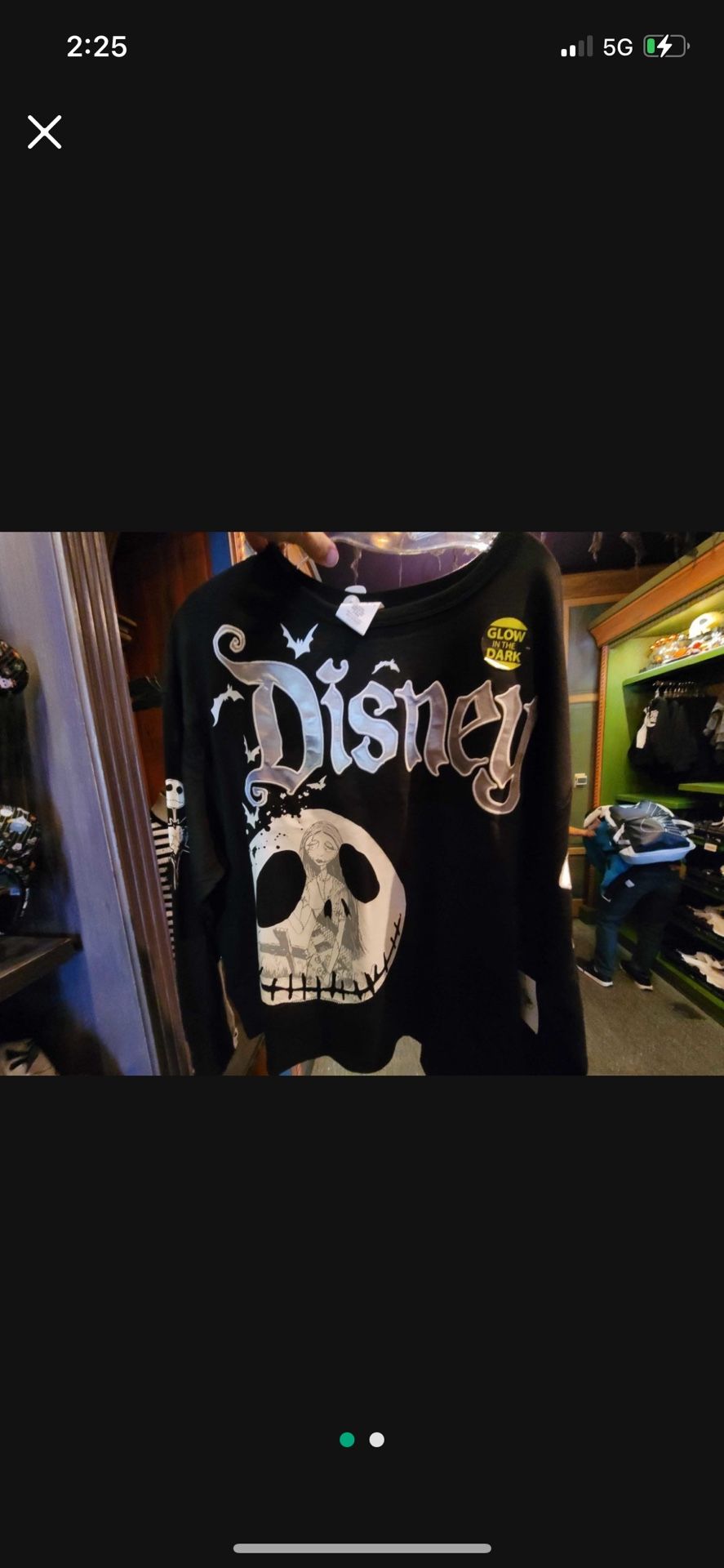 Disney Parks Jack Skellington Glow in the Dark Spirit Shirt size 2X New Pick up location in the city of Pico Rivera  & Accessories