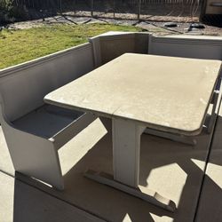 Breakfast Nook Corner Kitchen Bench And Table 