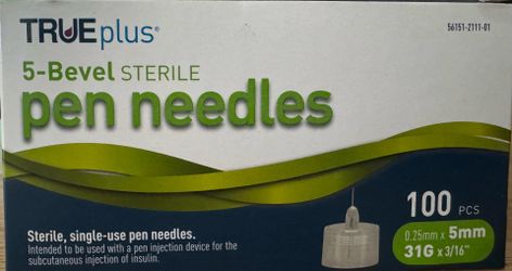 TruePlus Pen Needles 5MM 31G