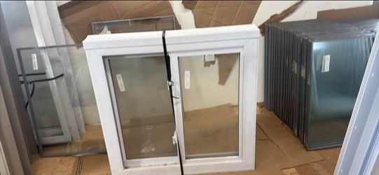 White Vinyl & Aluminum Double Glazed Window