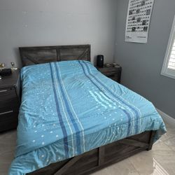 Full Size With nightstand  without mattress 
