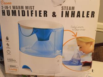 Crane 2-in-1 Warm Mist Humidifier & Steam Inhaler