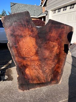 Walnut figured crotch slab