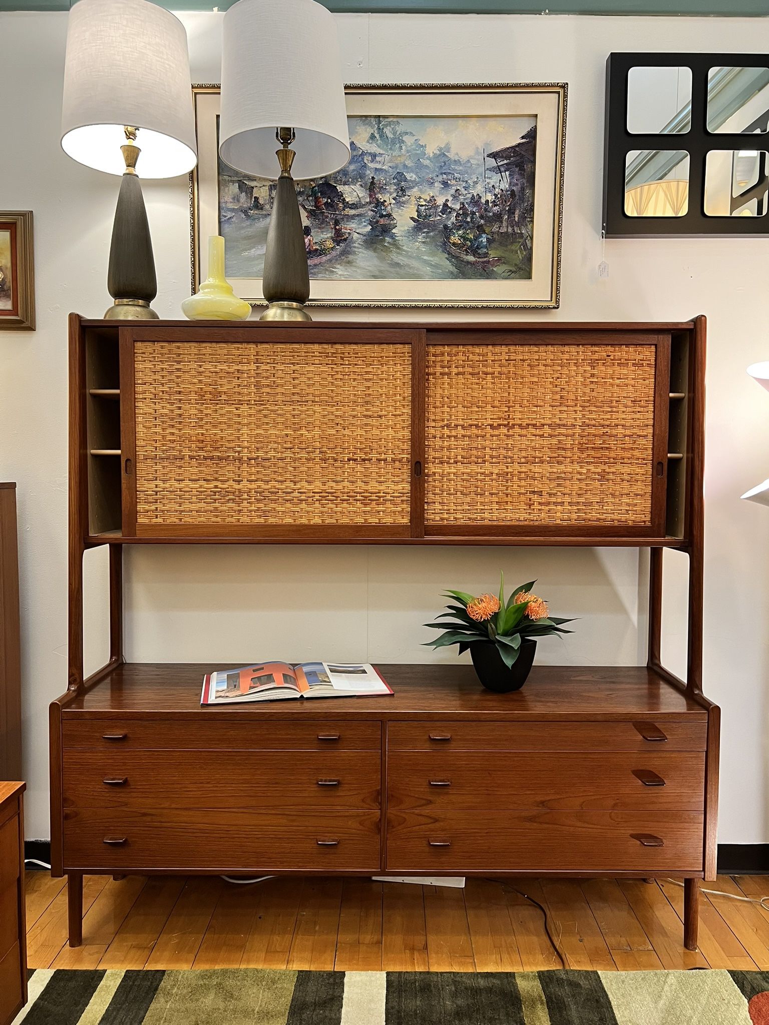 1960s Hans J. Wegner Two Tiered Credenza