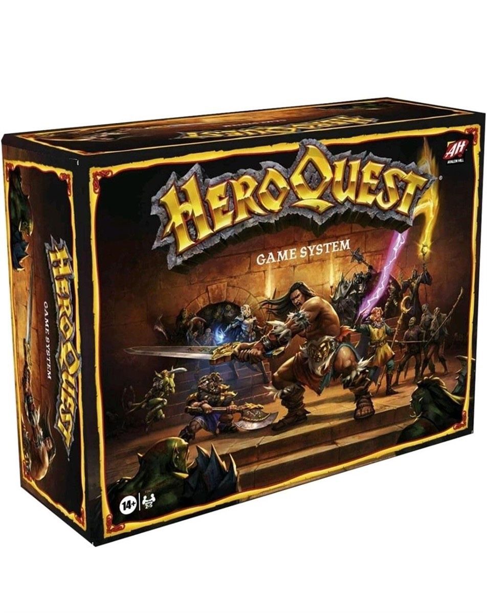 Hasbro Gaming Avalon Hill HeroQuest Game System Tabletop Board Game,Immersive Fantasy Dungeon Crawler Adventure Game for Ages 14 and Up,2-5 Players