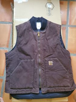 Carhartt brown work vest XL