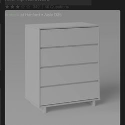 Brown Cubby Organizer & White Dresser 