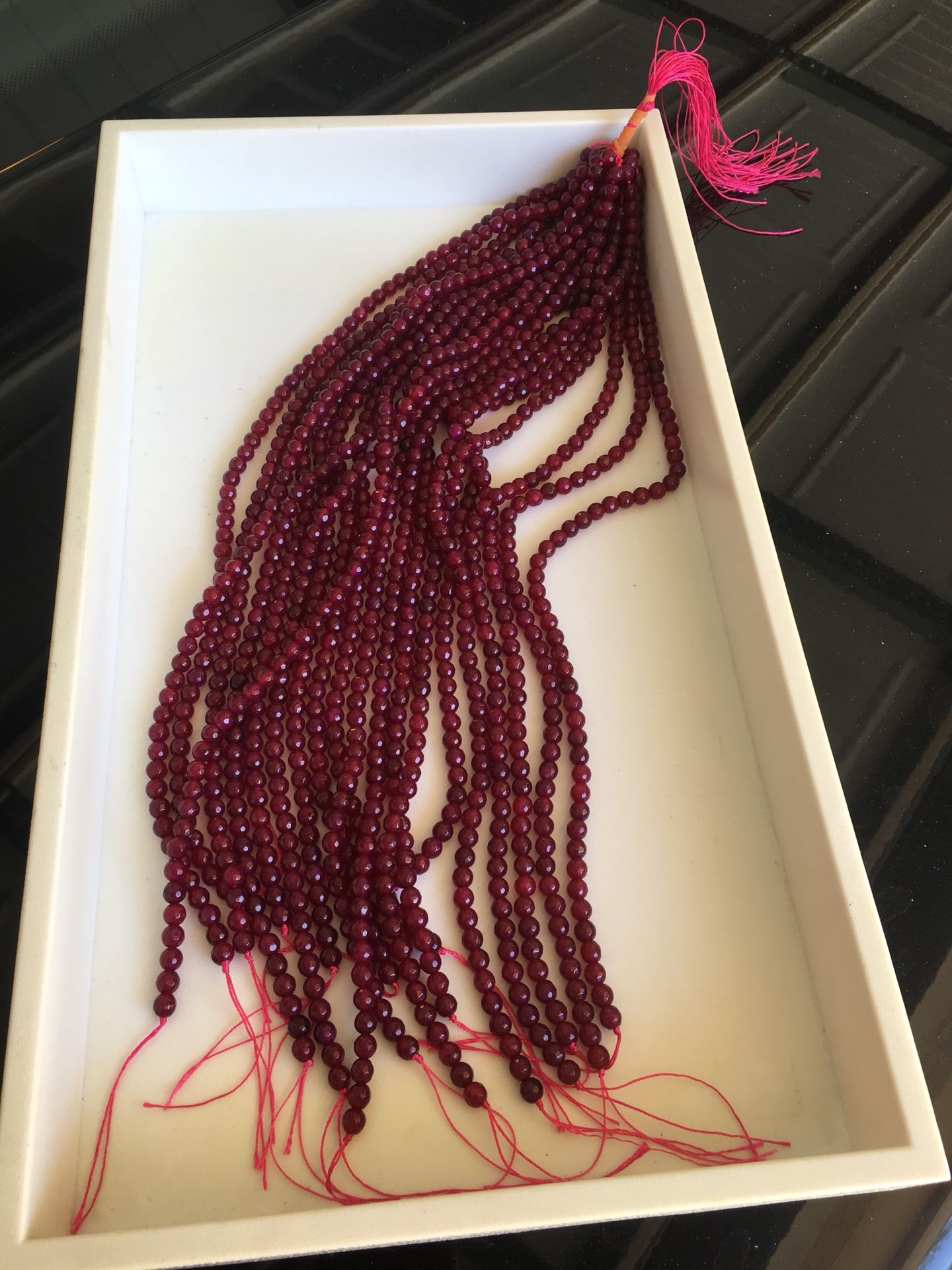 16 in Indian ruby each strand