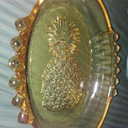 Vintage Glass Pineapple Dish