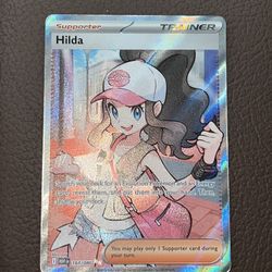Secret Rare Hilda 164/086 Full Art Holo Pokemon TCG Mint Condition