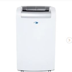 10,300 BTU (14,000 BTU ASHRAE) Portable Air Conditioner Cools 500 Sq. Ft. with Dehumidifier, Remote, and Filter in White
