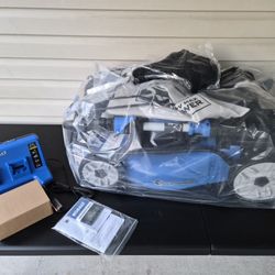 Kobalt 2x24v Self-Propelled Lawn Mower Kit with Batteries and Charger -BRAND NEW