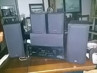 Onkyo HT-R500 AV Reciver w/ Speakers