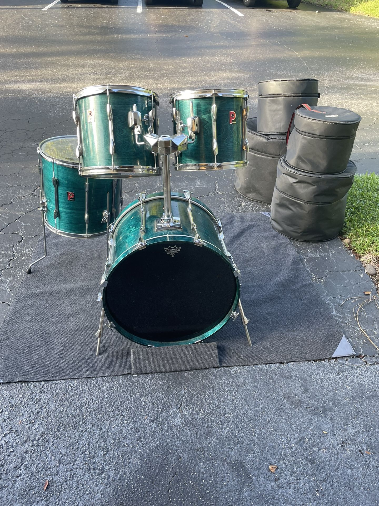 1980s premier xpk 4 Pc Drum Kit