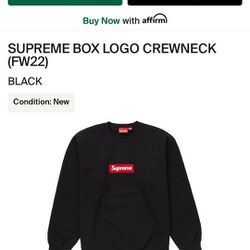 Supreme Box Logo Crewneck Black Size M for Sale in Brooklyn, NY