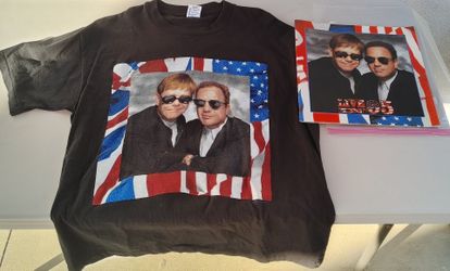 Billy Joel And Elton John 1995 Concert Tour T-Shirt And Tour Book