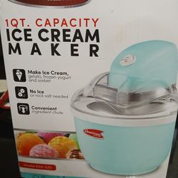 Ice cream maker 1qt. Brand new in box.
