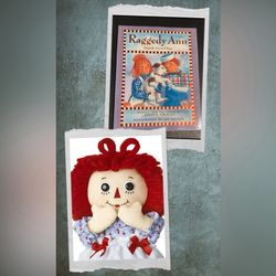 Raggedy Ann and Rags Book w/Raggedy Ann Doll