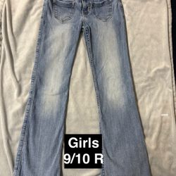 Girls 9/10 Regular Bootcut Abercrombie Jeans 