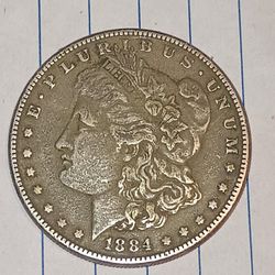 1884 Morgan Silver Dollar