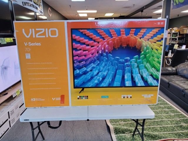 VIZIO 70 INCH UHD TV'S IN STOCK BLUETOOTH AIR PLAY CHROMECAST W/WARRANTY - PAYMENT OPTIONS