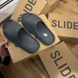 Slate Grey Yezzy Slides 