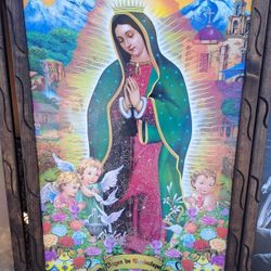 Virgin Mary Xl Religious Art Decor.