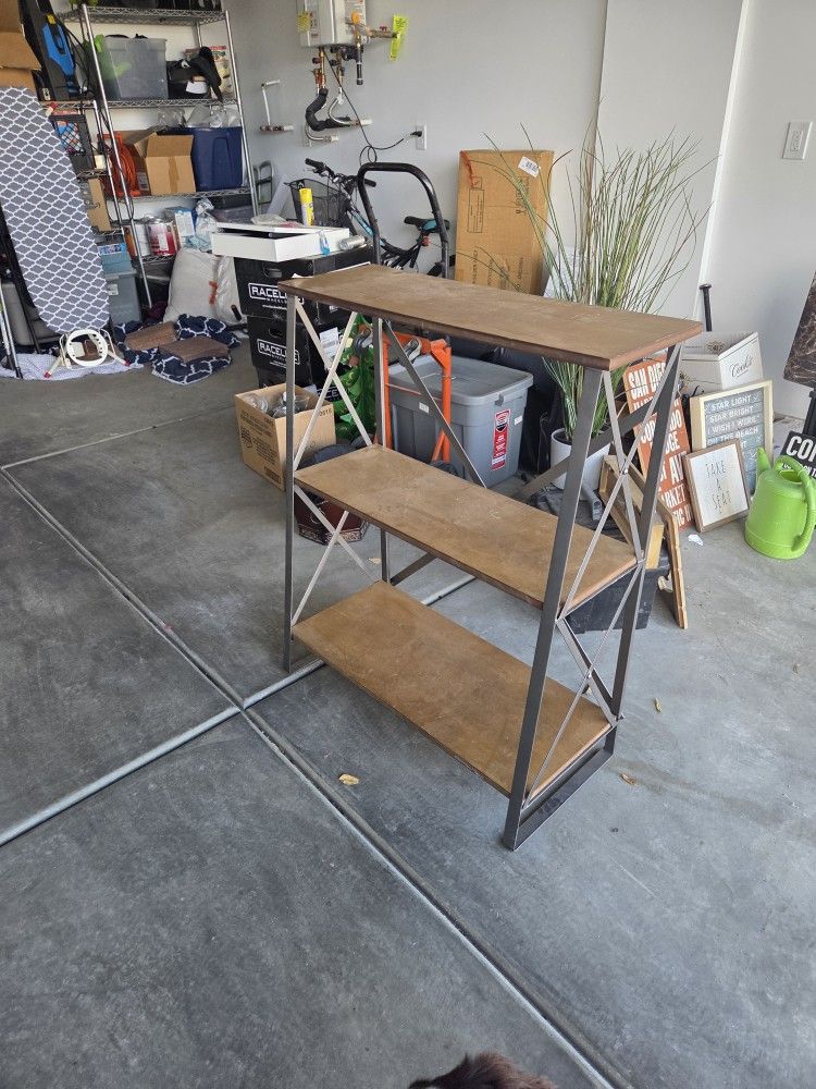 Modern Industrial Accent Ladder Shelf