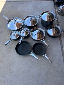 Anolon Nouvelle copper 16 piece  pan set