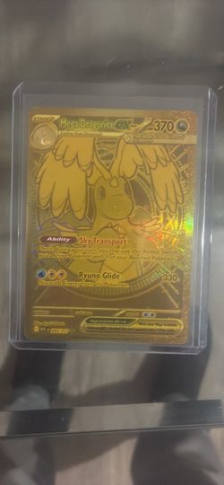 Mega Dragonite EX Gold Pokémon Card 295/217