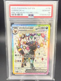 100% Authentic Pokemon Prismatic Evolution Umbreon Black Star Promo PSA 10