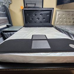 Black Led Bedframe With Led Lights . White Avail And Other Sizes 